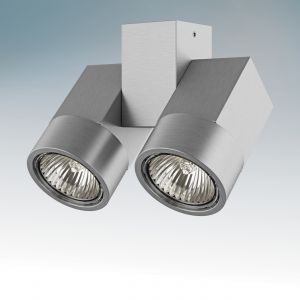 Накладной светильник поворотный  ILLUMO X2 серебро мат. 051039 ― интернет-магазин Свет Вокруг