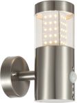 Настенный светильник светодиодный уличный с датчиком движения DEVIAN серебристый 11,5W 1XLED 180V IP44 34014S