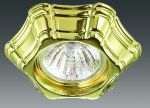 Встраиваемый декоративный светильник FORZA золото IP20 GX5.3 50W 12V арт.370251