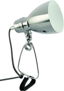 Настольная лампа регулируемая DORM хром E14 1*40W A1409LT-1CC ― интернет-магазин Свет Вокруг