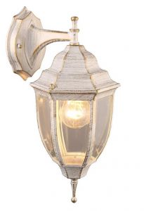 Настенный светильник уличный PEGASUS бело-золотой E27 1*60W 220V арт.A3152AL-1WG ― интернет-магазин Свет Вокруг