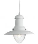Подвесной светильник FISHERMAN белый/прозрачный E27 1*100W 220V арт.A5530SP-1WH