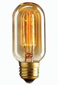 Лампа накаливания ретро BULBS циллиндрическая, прозрачный E27 60W 220V 350Lm 2700K арт.ED-T45-CL60 ― интернет-магазин Свет Вокруг
