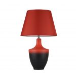 Настольная лампа декоративная Carmen красный/черный E27 1*60W 220V арт. MOD002-11-R